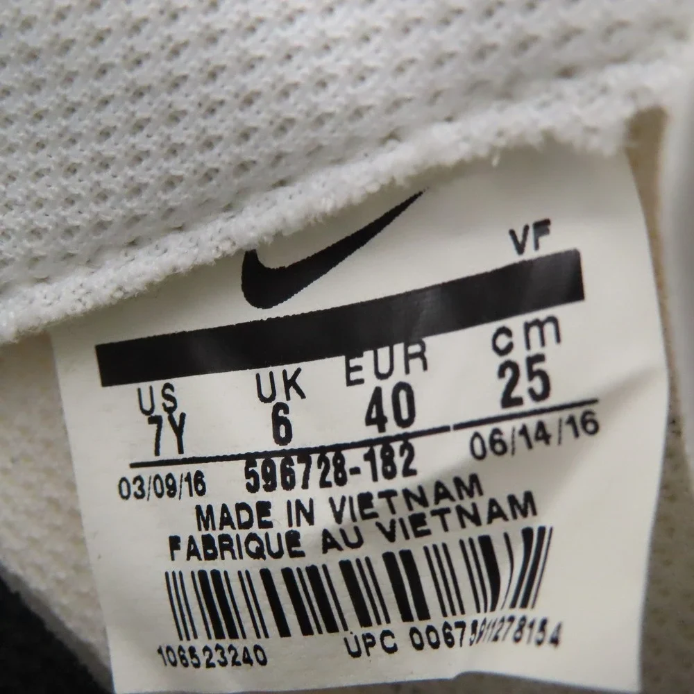 Nike Air Force 1 Low White Black GS Sneakers DH2920-111 Boys Size 7 Y NEW No Box